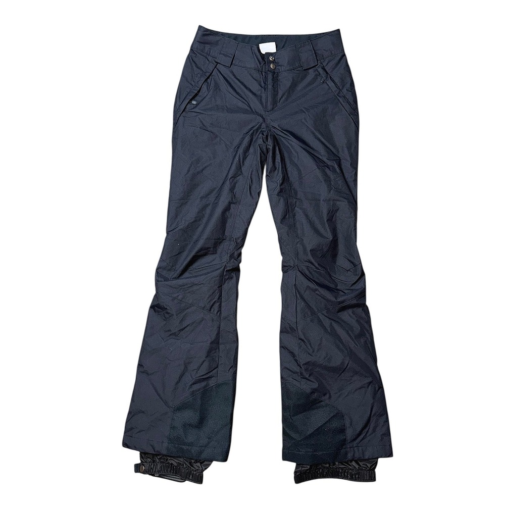 Columbia Omni-Heat Black Insulated Snow Pants Womens XS Regular XK0221 Ski Snow